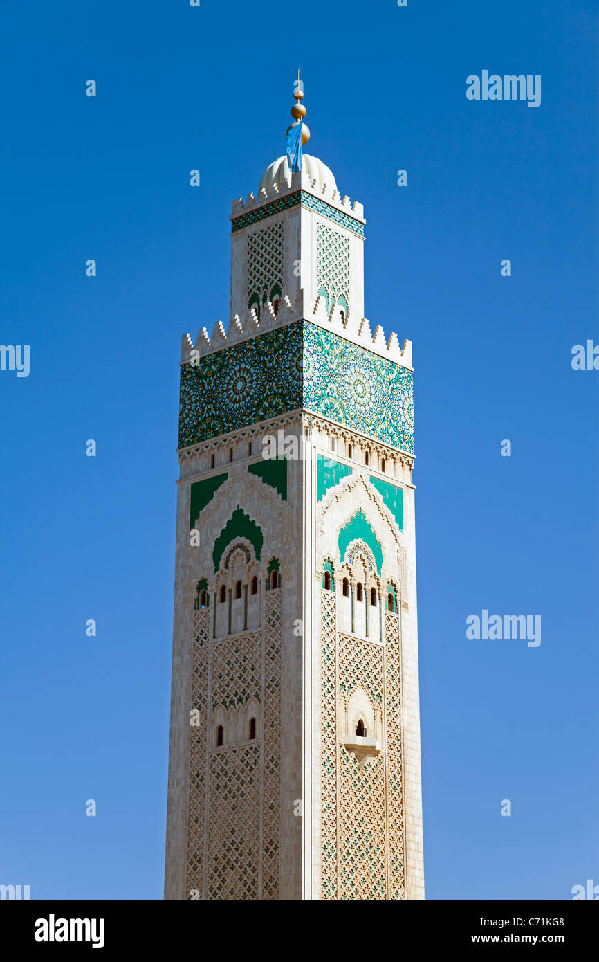 Hassan II Mosque, the third largest mosque in the world, Casablanca, Morocco, North Africa Stock Photo