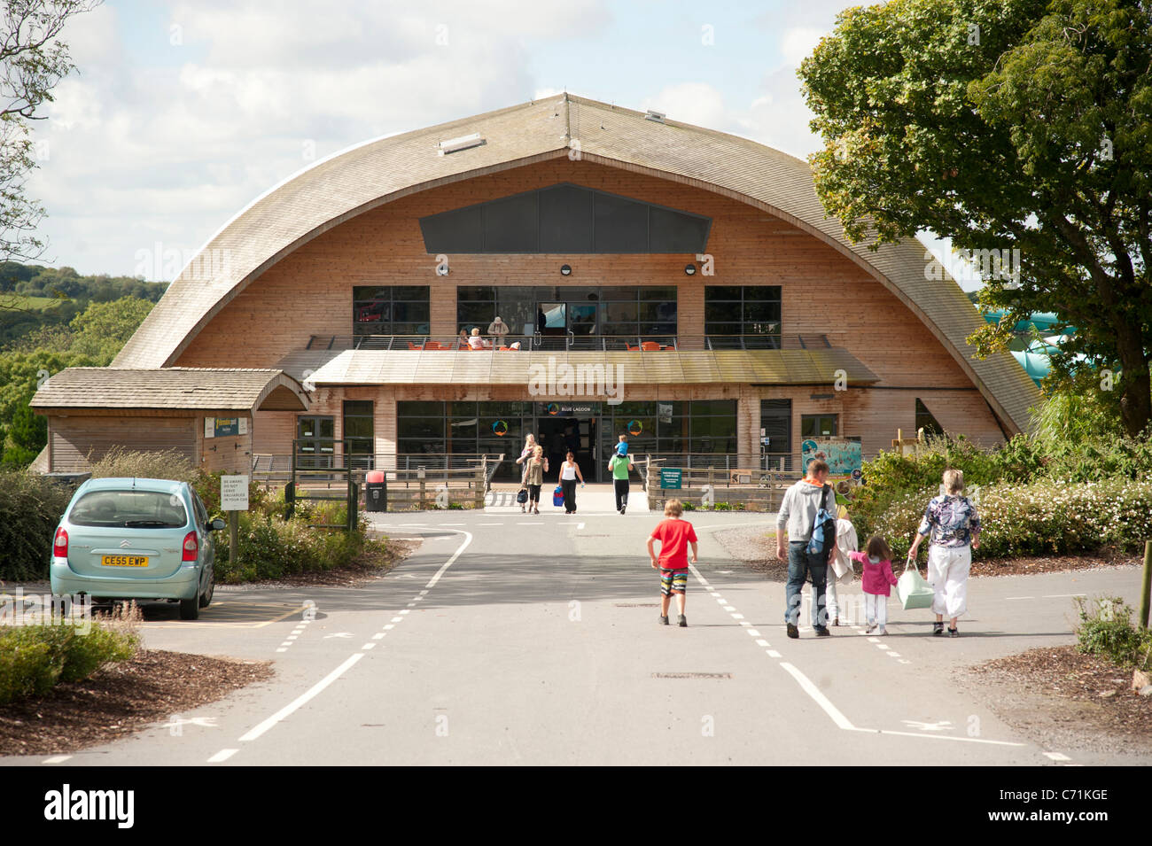 The Blue Lagoon water activity centre at Bluestone National Park Stock