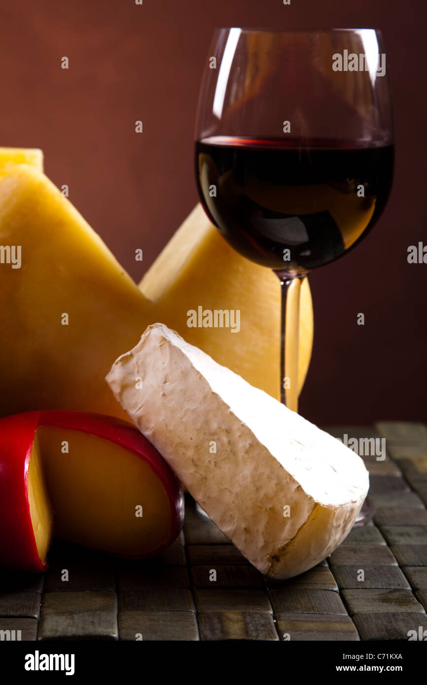 Wine and Cheese still life Stock Photo - Alamy