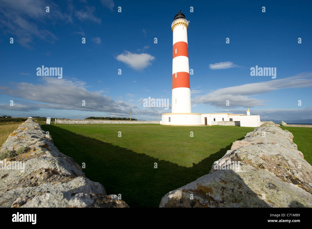 Tarbat Ness Lighthouse, Easter Ross, Scotland Stock Photo