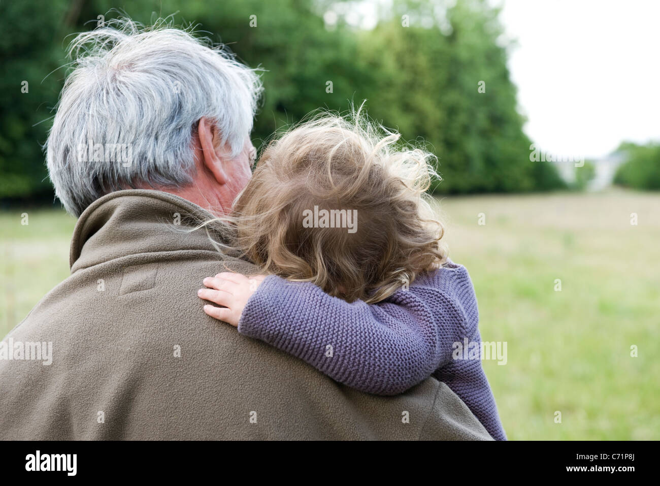 Rear view shot grandfather hi res stock photography and images Alamy