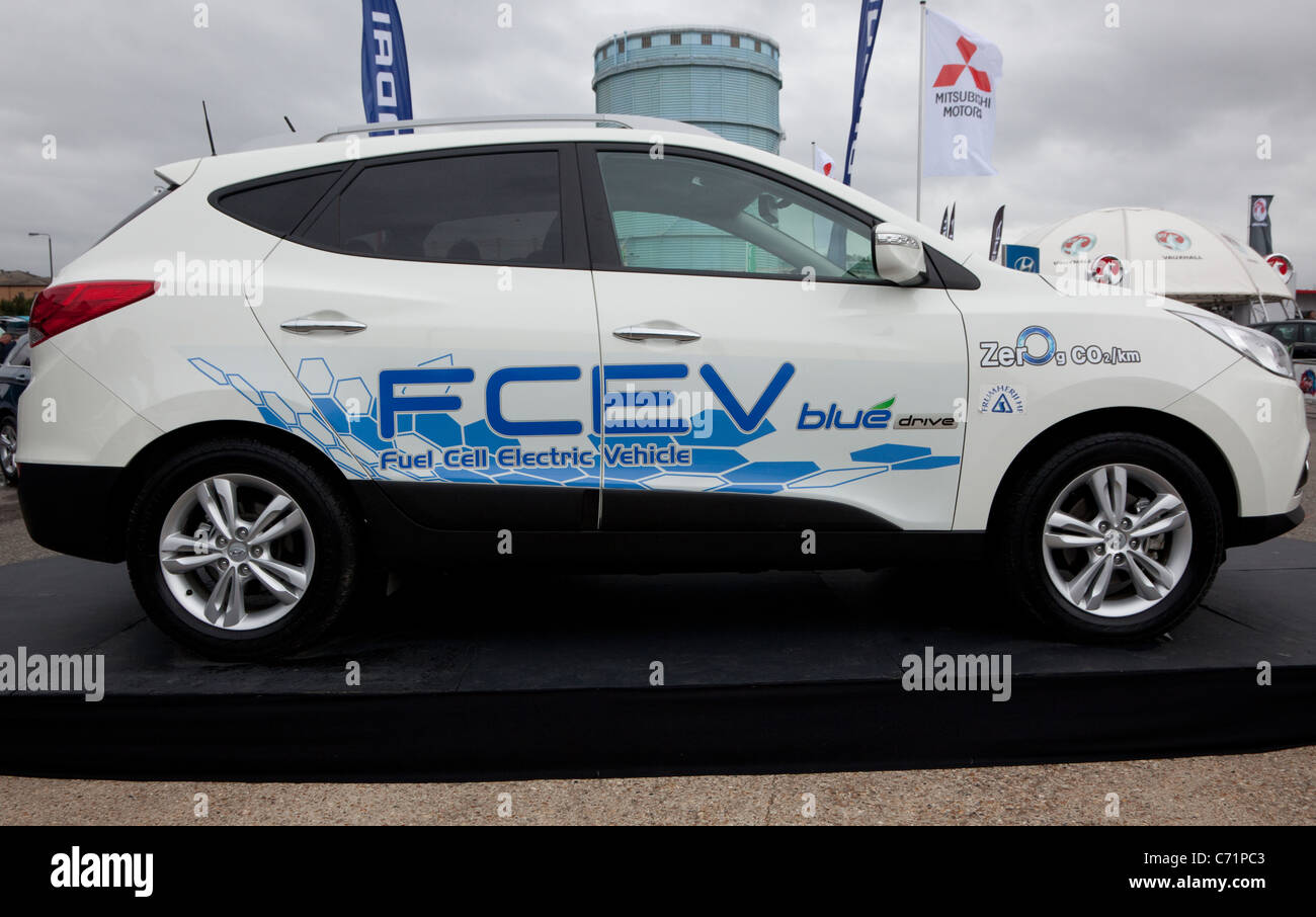 Ecovelocity motor festival London - Hyundai Fuel Cell Electric Vehicle Stock Photo