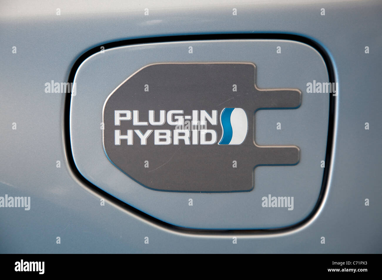 Ecovelocity motor festival London - Toyota Prius Plug-In Hybrid Stock Photo