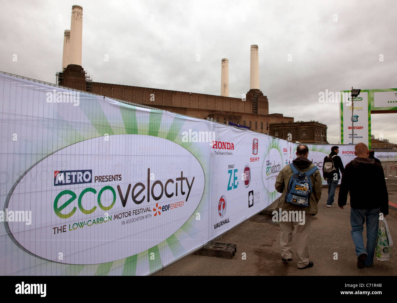 Ecovelocity motor festival at Battersea Power Station, London Stock Photo
