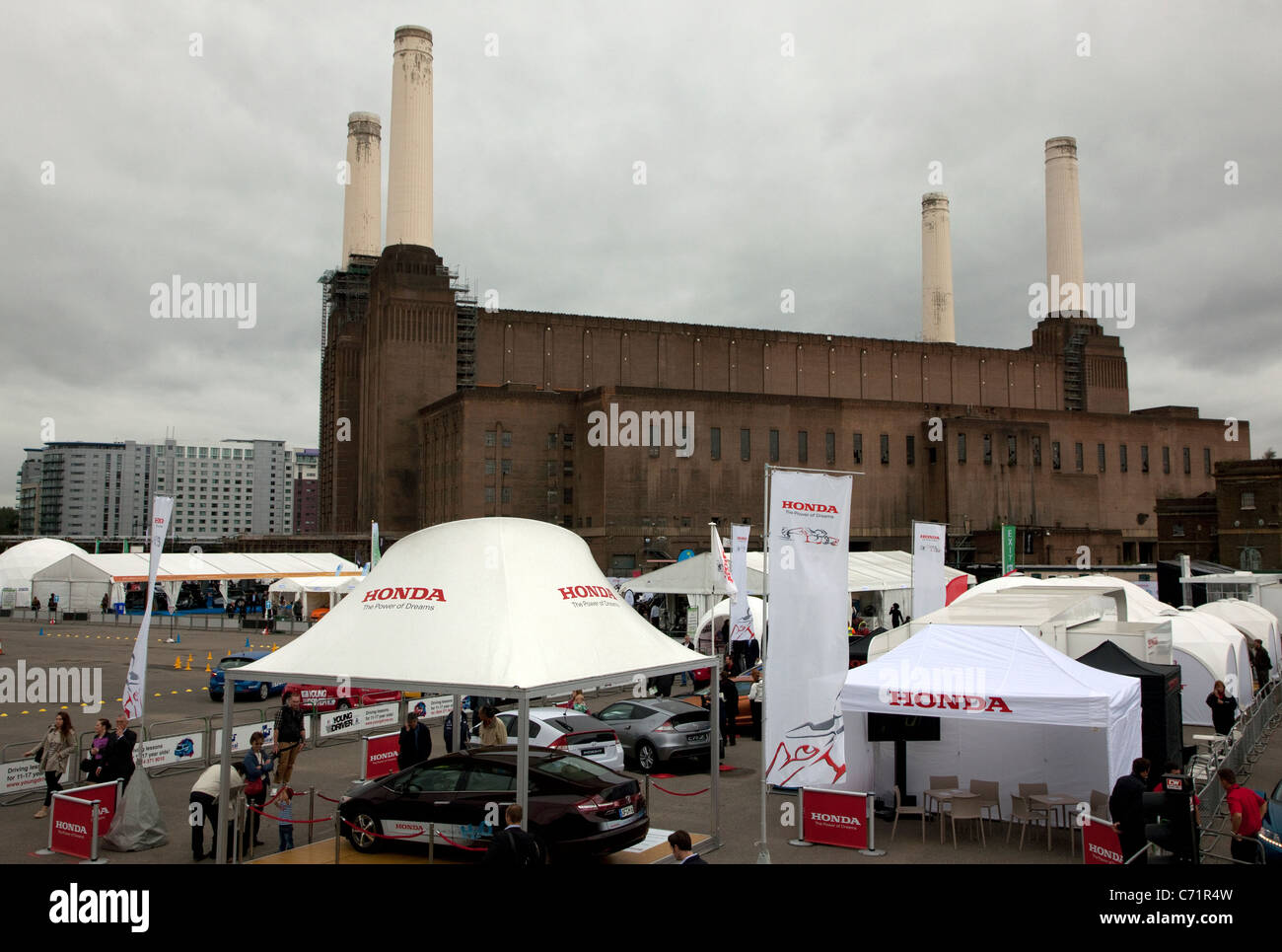 Ecovelocity motor festival at Battersea Power Station, London Stock Photo
