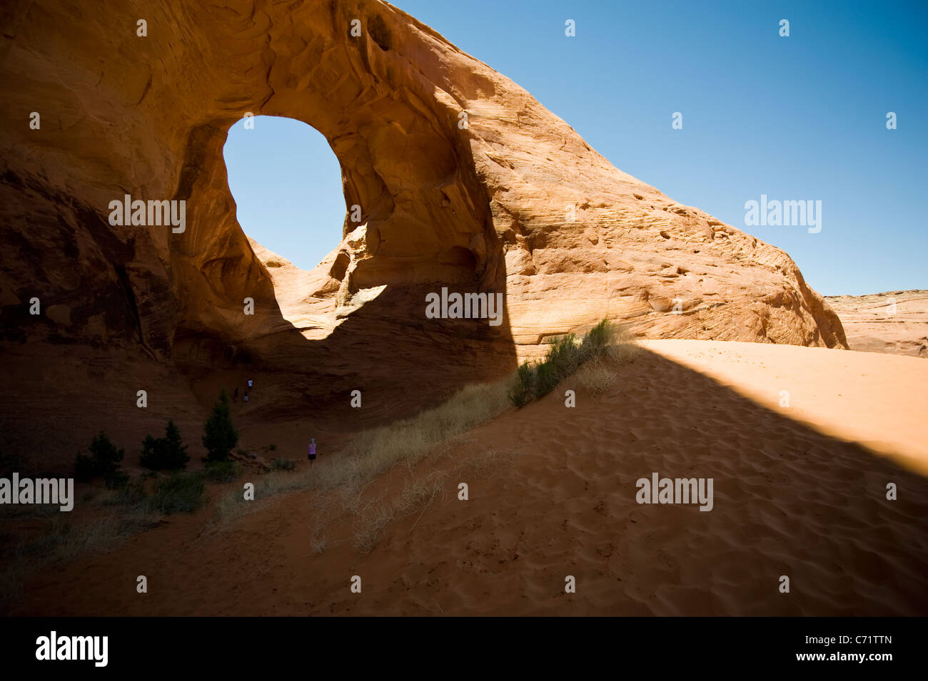 Ear of the wind Arch in Monument Valley Navajo Tribal Park Arizona USA