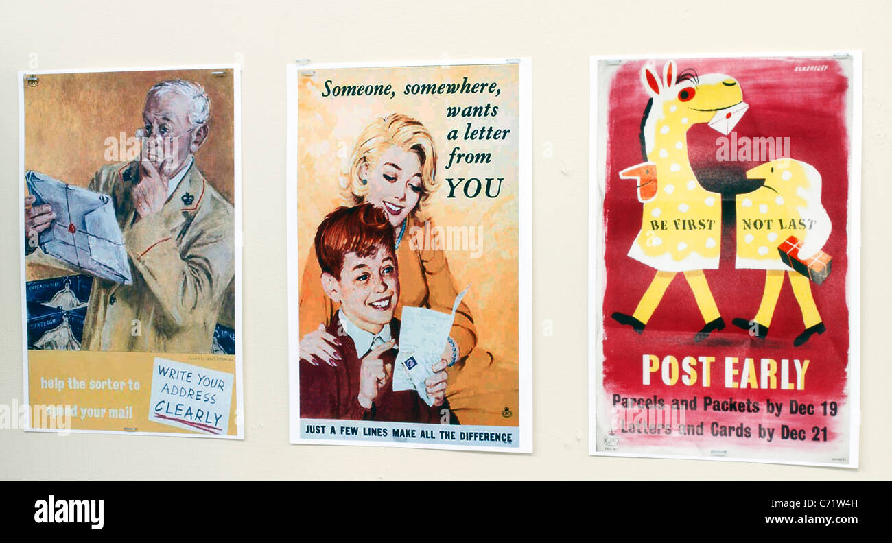 Posters The Post Office, recreating a provincial post office counter