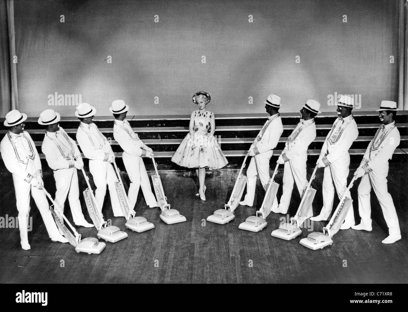 George mitchells black and white minstrels bbc tv variety show about 1960 stock image