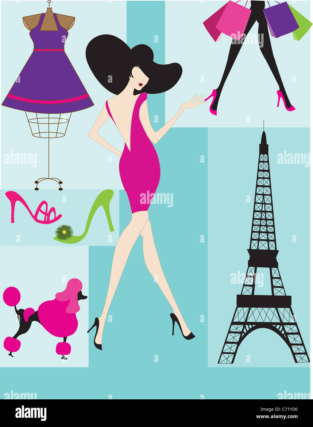 Design of shopping bags hi-res stock photography and images - Alamy