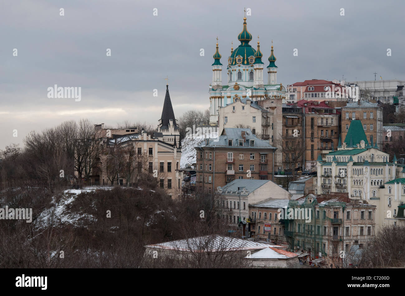 Kiev in winter Stock Photo Alamy