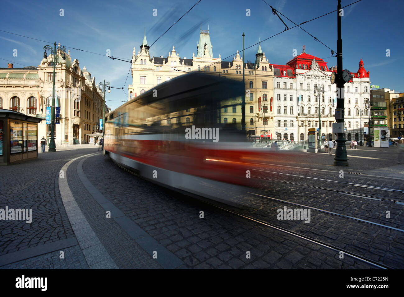 Trams in prague hi-res stock photography and images - Alamy