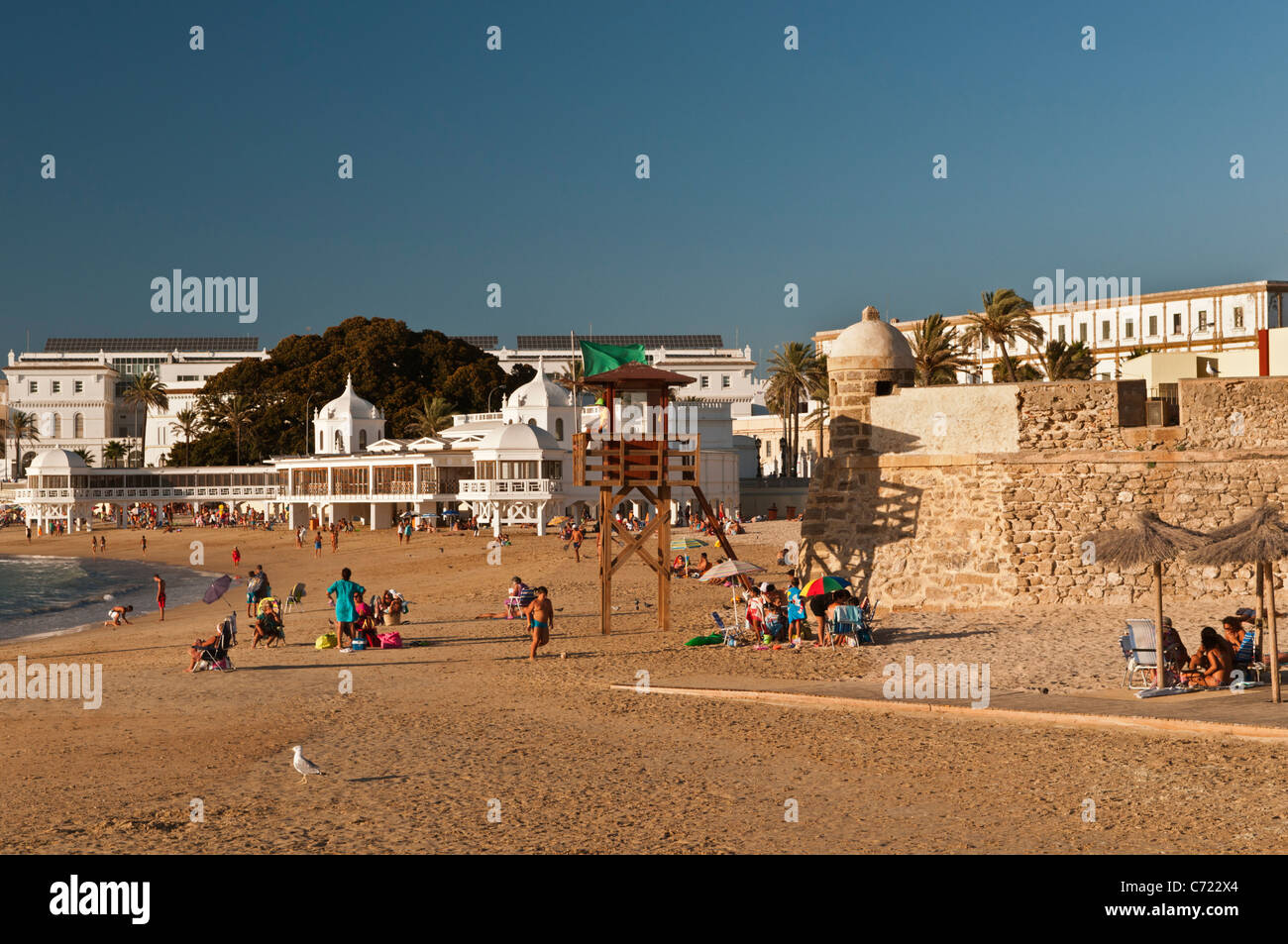 Playa de la Caleta Cadiz Spain Stock Photo - Alamy