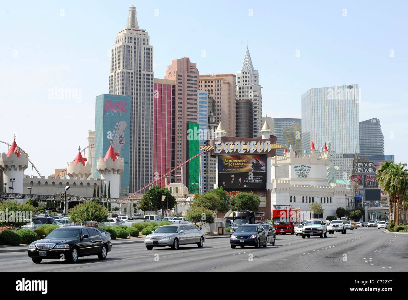 Street Scene of the famous Las Vegas strip USA Stock Photo - Alamy