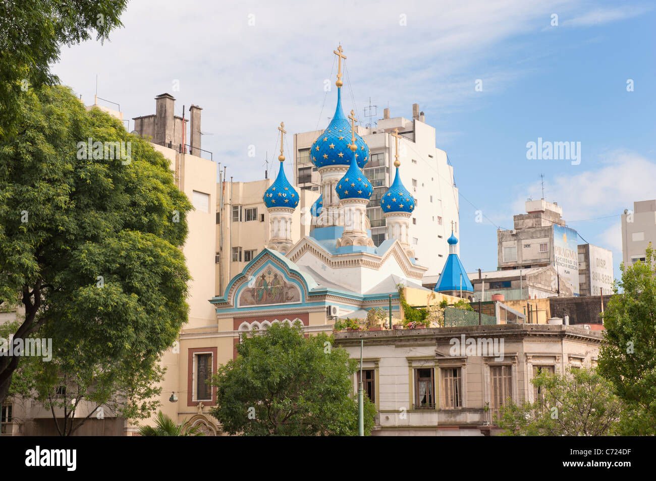 Argentinean first Russian orthodox church, San Telmo, Buenos Aires, Argentina Stock Photo