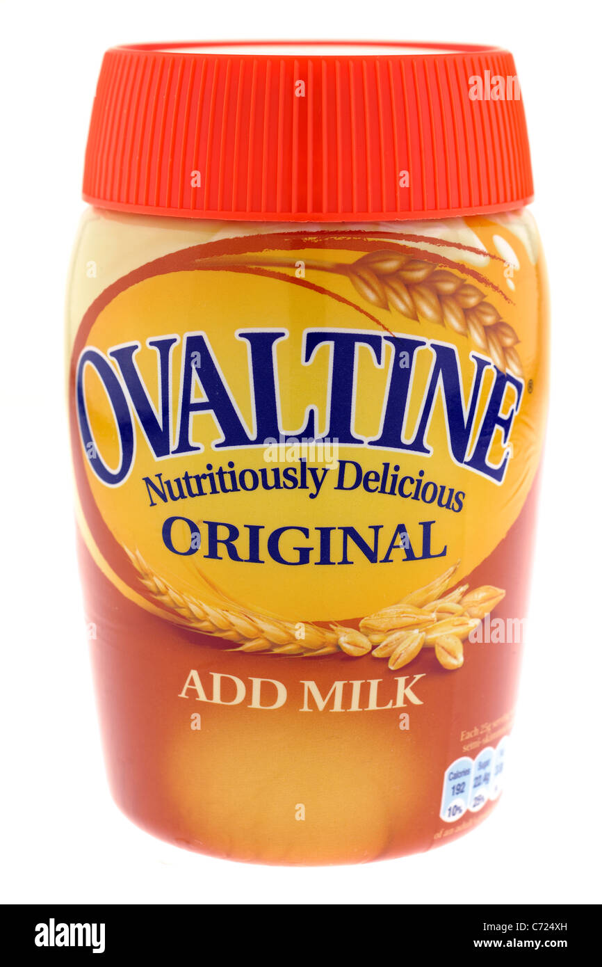 Container of Ovaltine Original Stock Photo