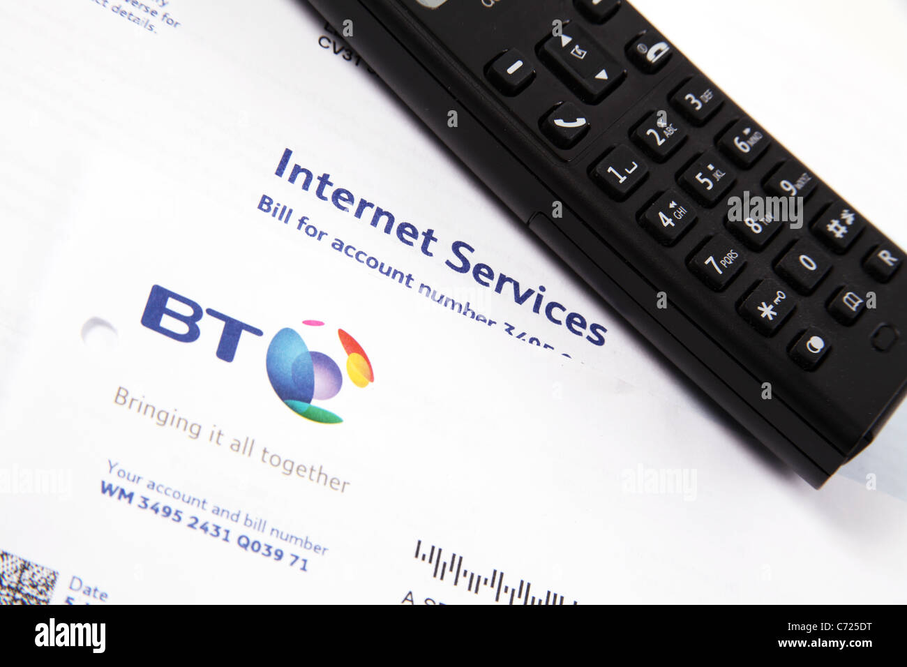 Phone bill bt hi-res stock photography and images - Alamy