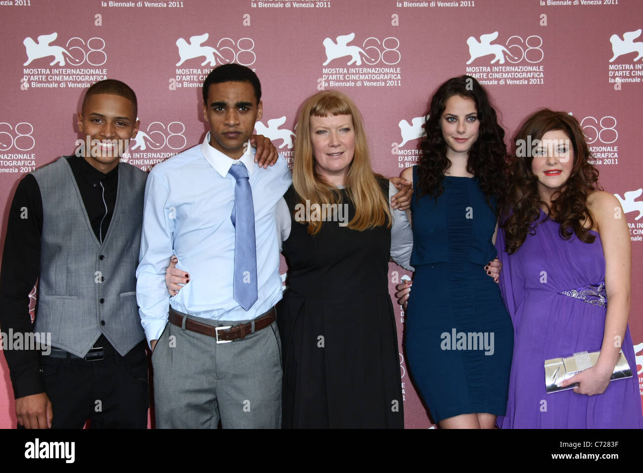 SOLOMON GLAVE & JAMES HOWSON & ANDREA ARNOLD & KAYA SCODELARIO & SHANNON BEER WUTHERING HEIGHTS PHOTOCALL. 68TH VENICE FILM FES Stock Photo