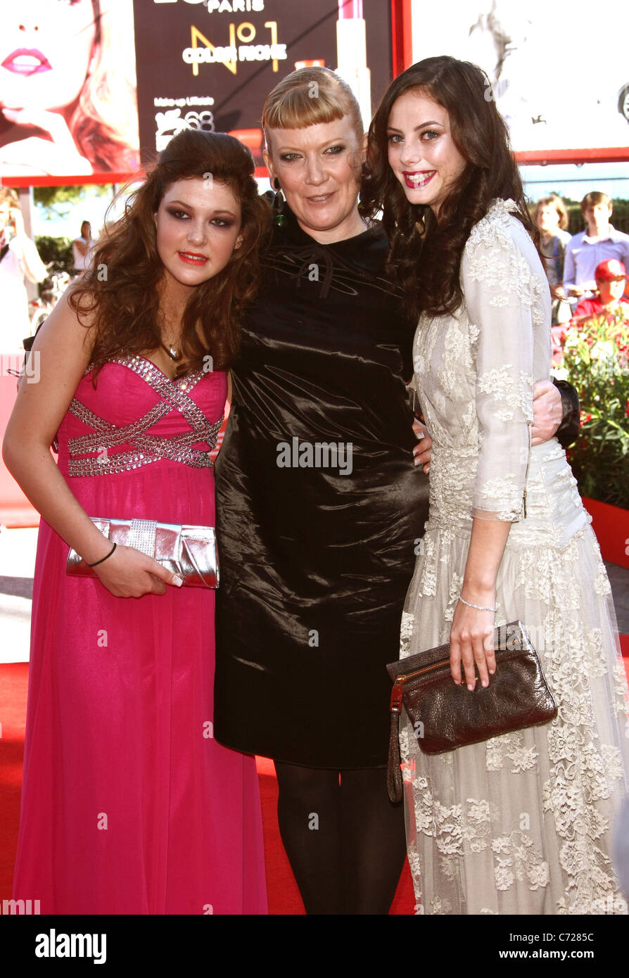 SHANNON BEER & ANDREA ARNOLD & KAYA SCODELARIO WUTHERING HEIGHTS. PREMIERE. 68TH VENICE FILM FESTIVAL LIDO VENICE  ITALY 06 S Stock Photo