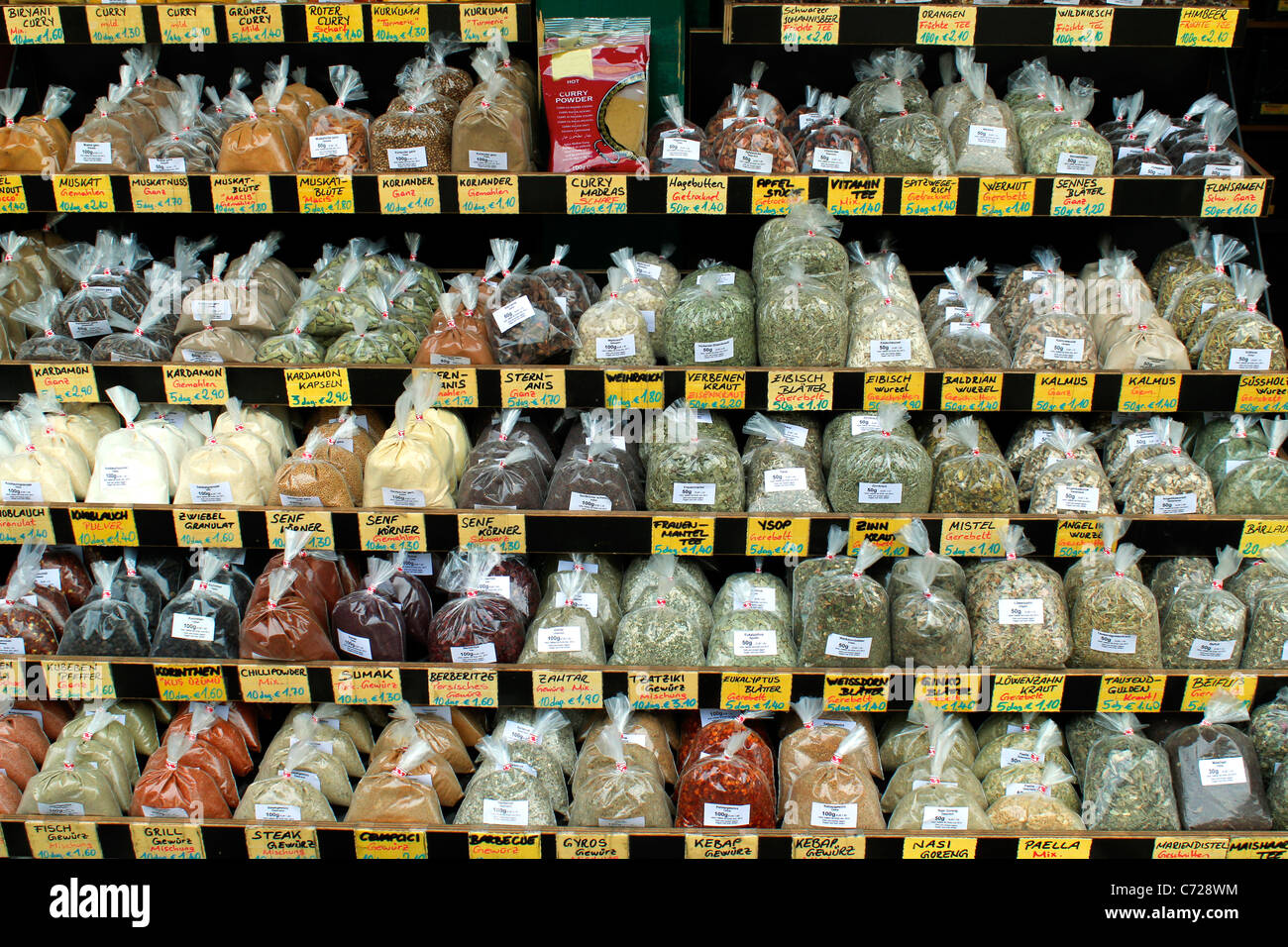 Gewürzregal | spice rack Stock Photo