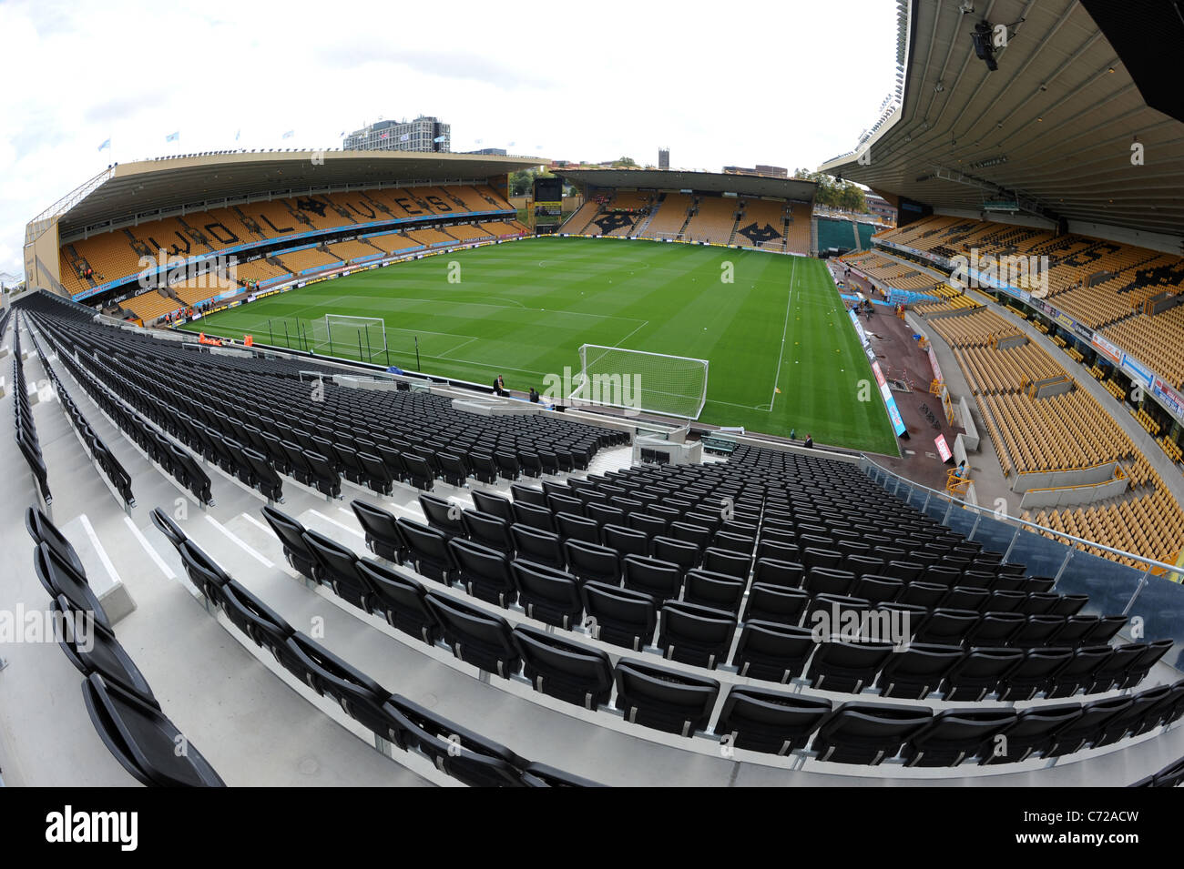 Molineux Stadium, home to Wolverhampton Wanderers Football Club Stock Photo