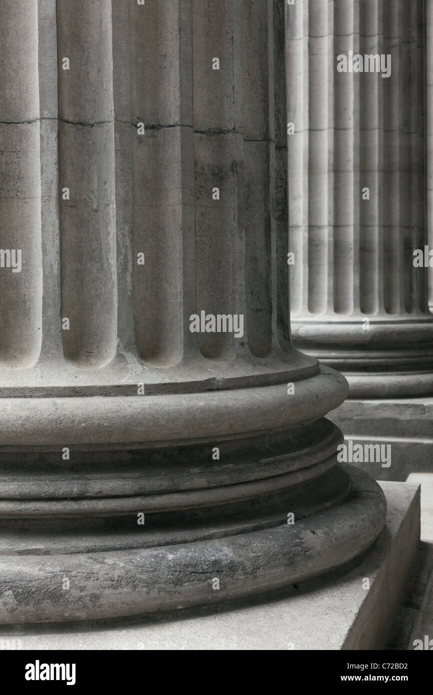 Canada,Quebec,Montreal, Montreal, columns of the Bank of Montreal ...