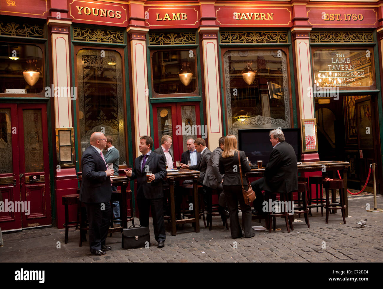 Bar in London near Cullum Street, England Stock Photo