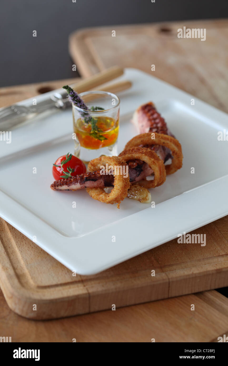 seafood appetizer Stock Photo