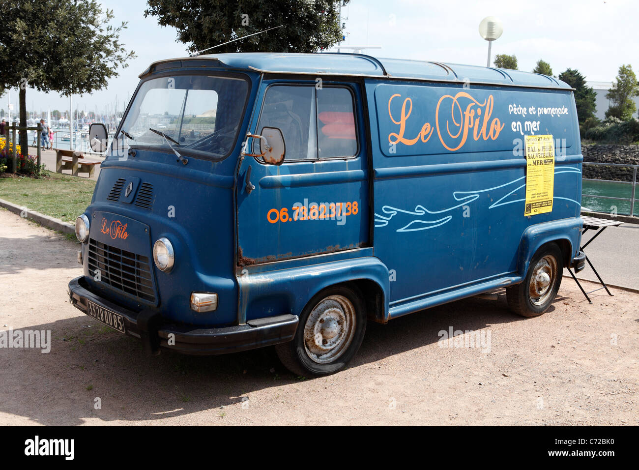 Old renault commercial van Stock Photo