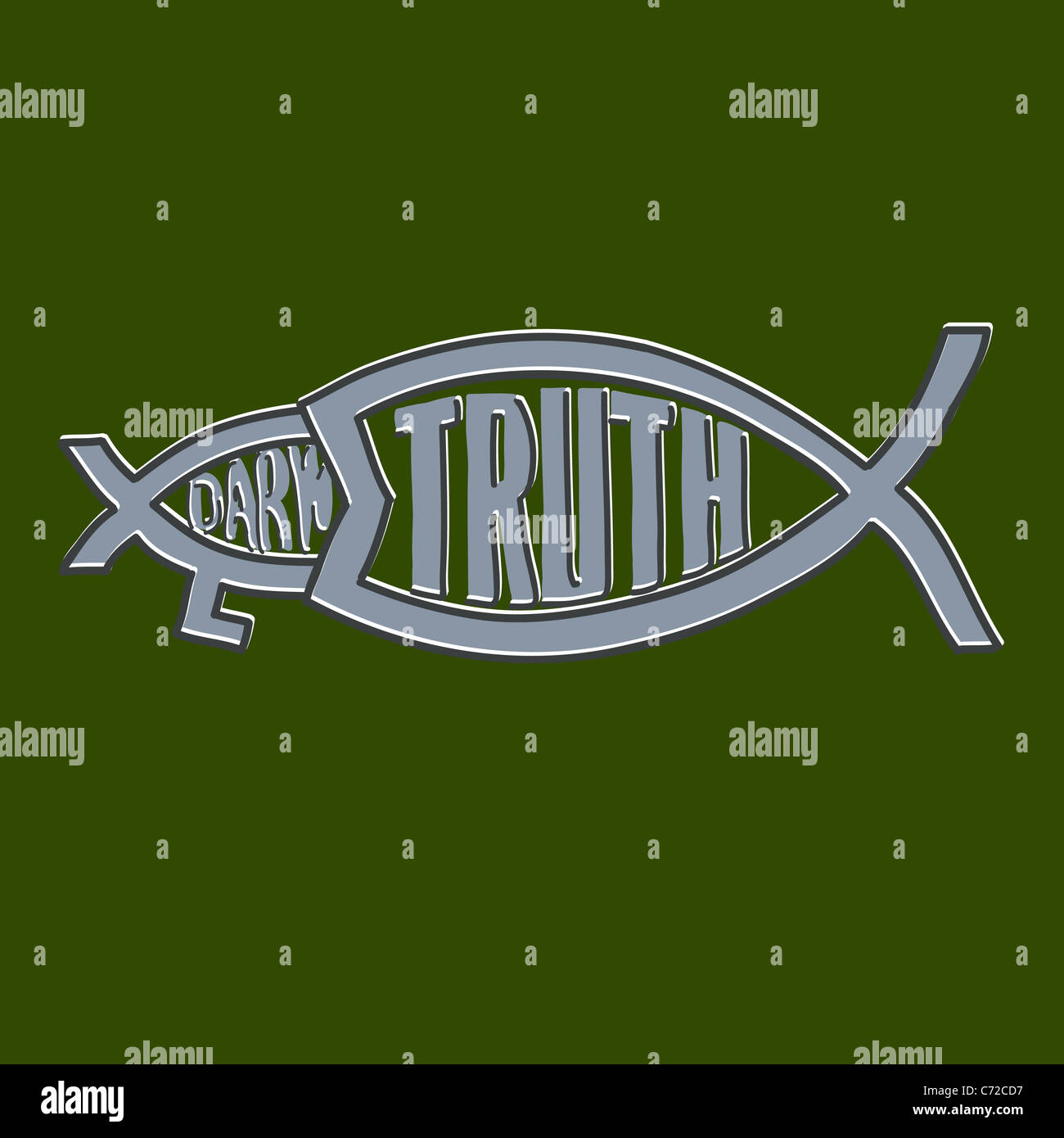 Christian fish symbol darwin hires stock photography and images Alamy