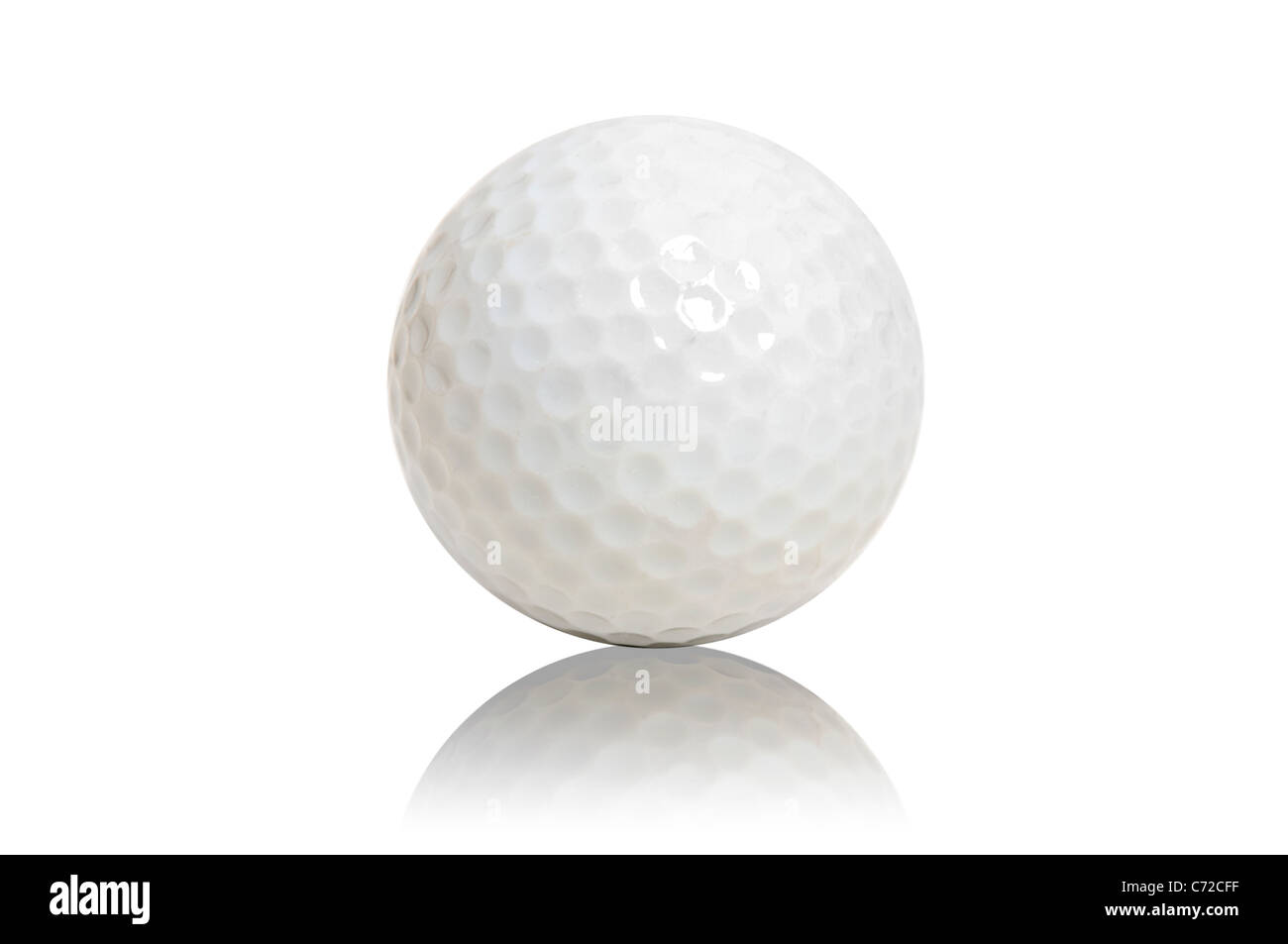 Golf ball isolated in white Stock Photo