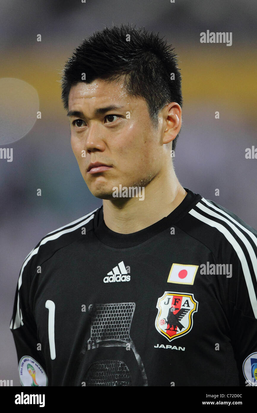 Eiji Kawashima (JPN) plays for 2014 FIFA World Cup Asian Qualifiers Third round Group C match between Uzbekistan 1-1 Japan. Stock Photo