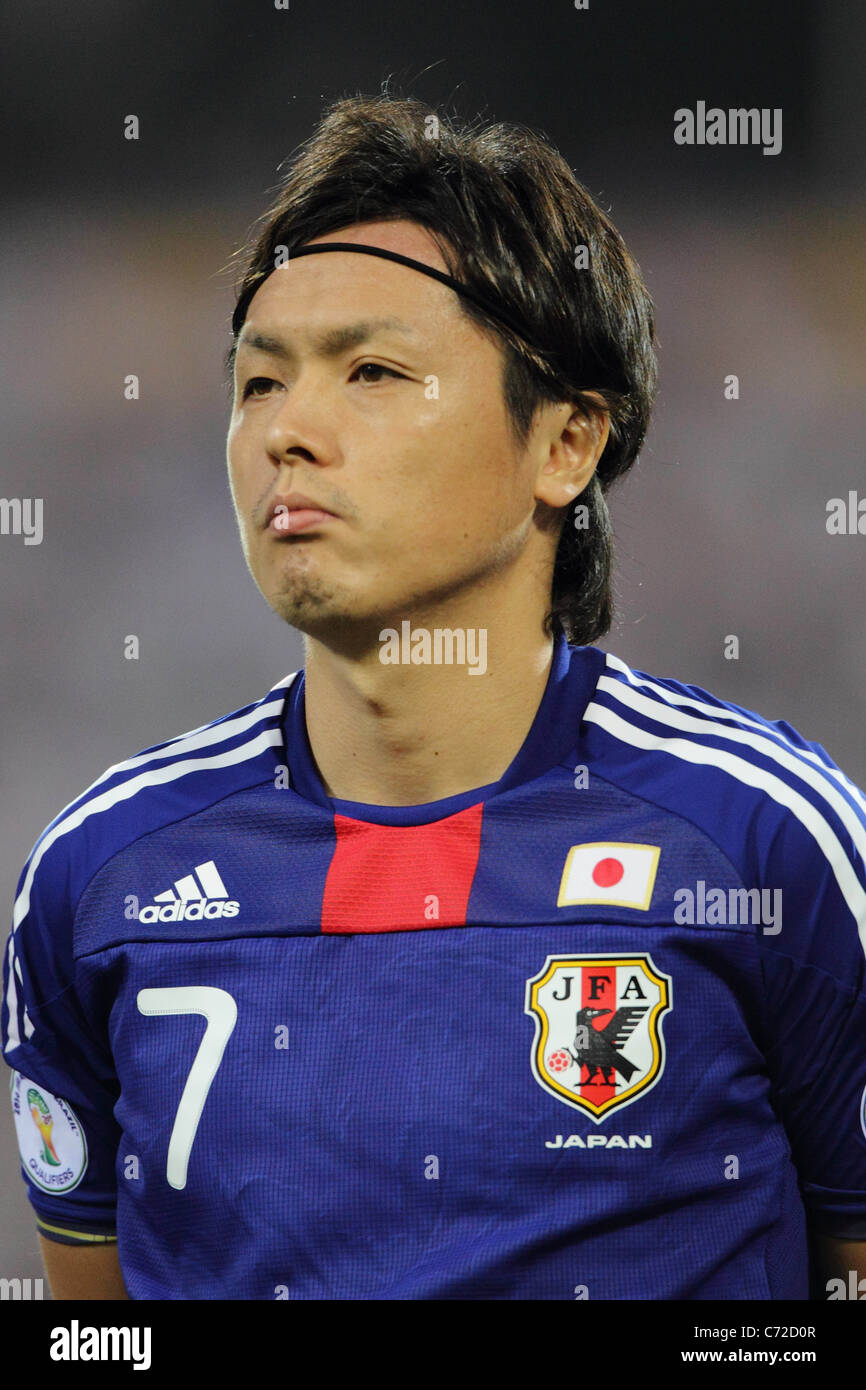 Yasuhito Endo (JPN) plays for 2014 FIFA World Cup Asian Qualifiers Third round Group C match between Uzbekistan 1-1 Japan. Stock Photo
