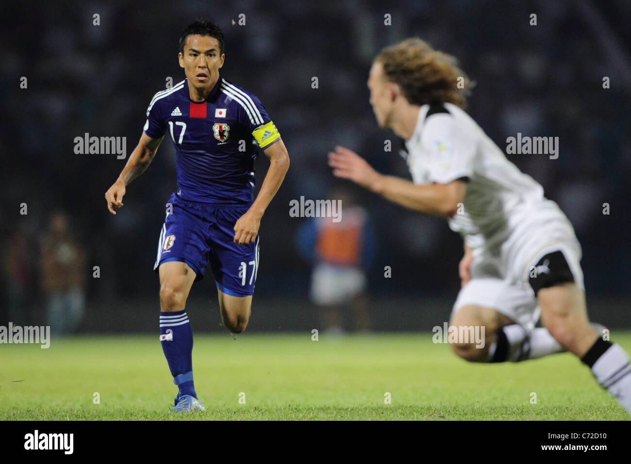Makoto Hasebe (JPN) plays for 2014 FIFA World Cup Asian Qualifiers Third round Group C match between Uzbekistan 1-1 Japan. Stock Photo