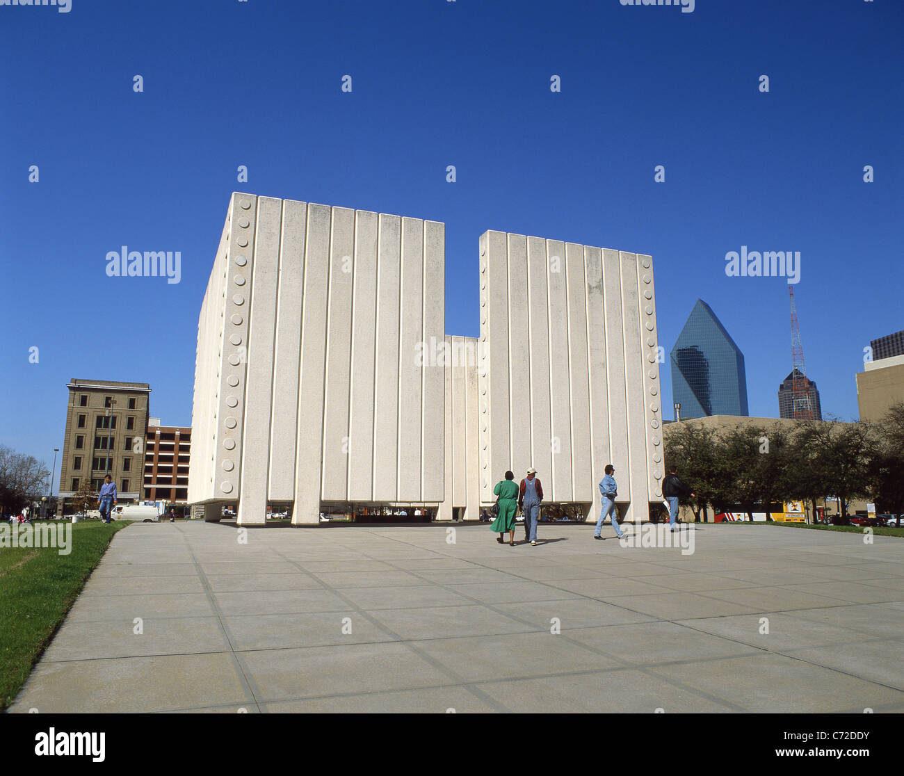 J.F.Kennedy Memorial, West End District, Dallas, Texas, United States of America Stock Photo