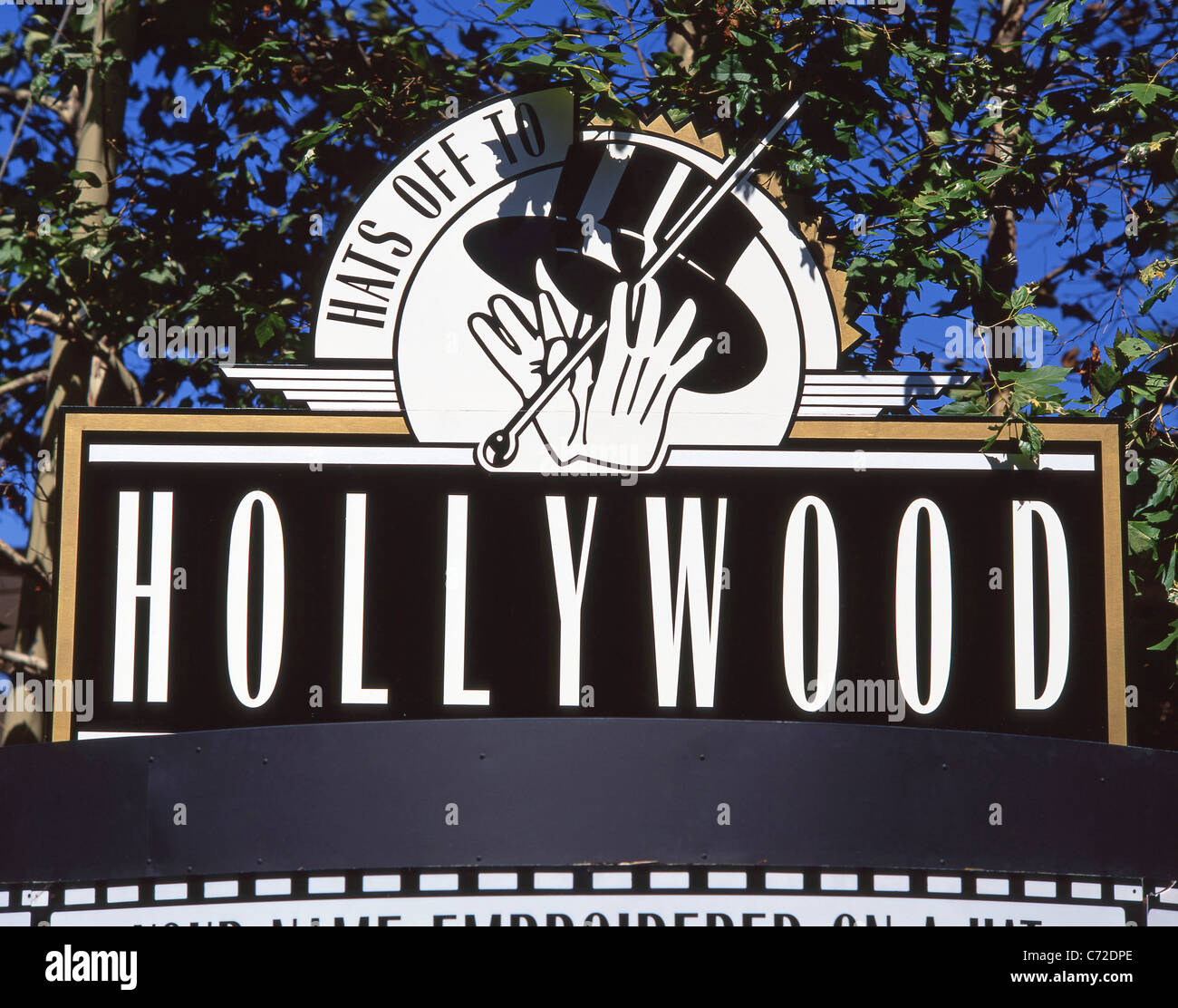 Hollywood sign, Hollywood, Los Angeles, California, United States of America Stock Photo
