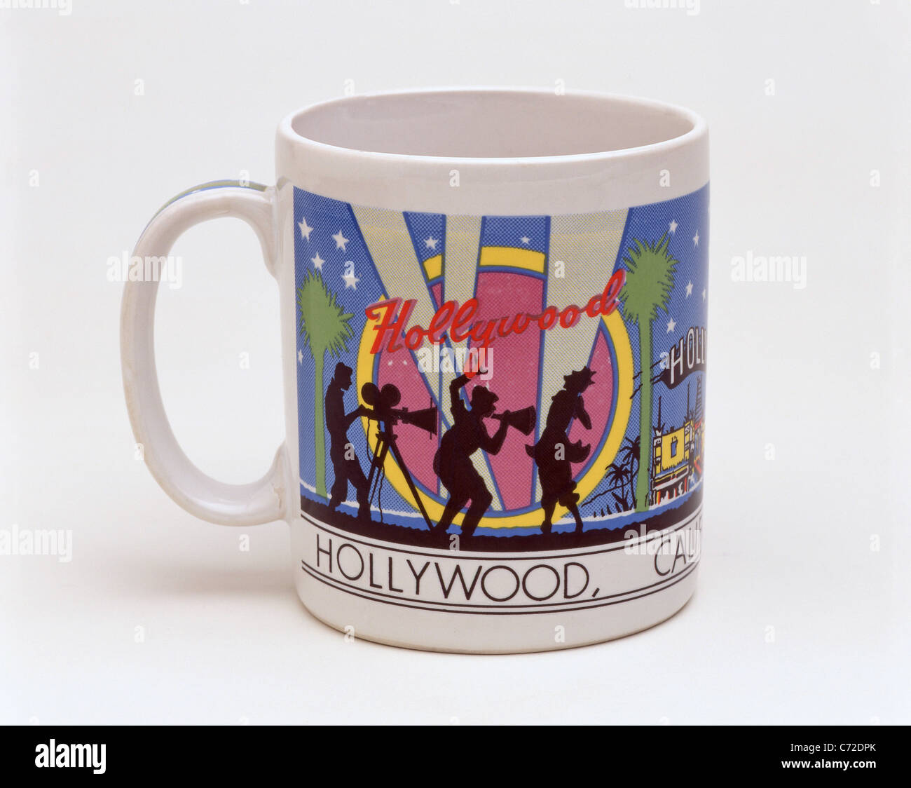 Souvenir Hollywood mug, Hollywood, Los Angeles, California, United States of America Stock Photo