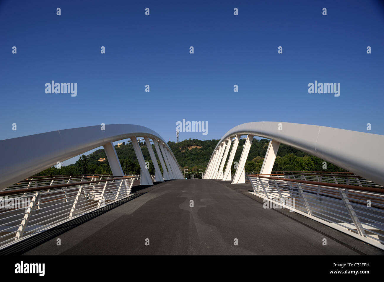 italy, rome, ponte della musica, music bridge, the new pedestrian bridge in rome Stock Photo
