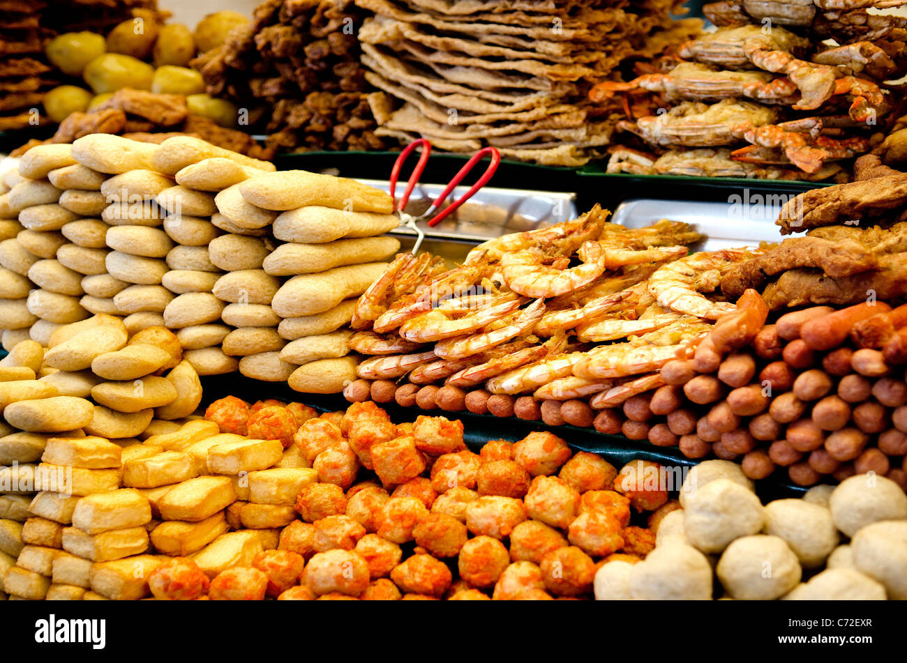 malaysian snacks in penang malaysia market Stock Photo Alamy