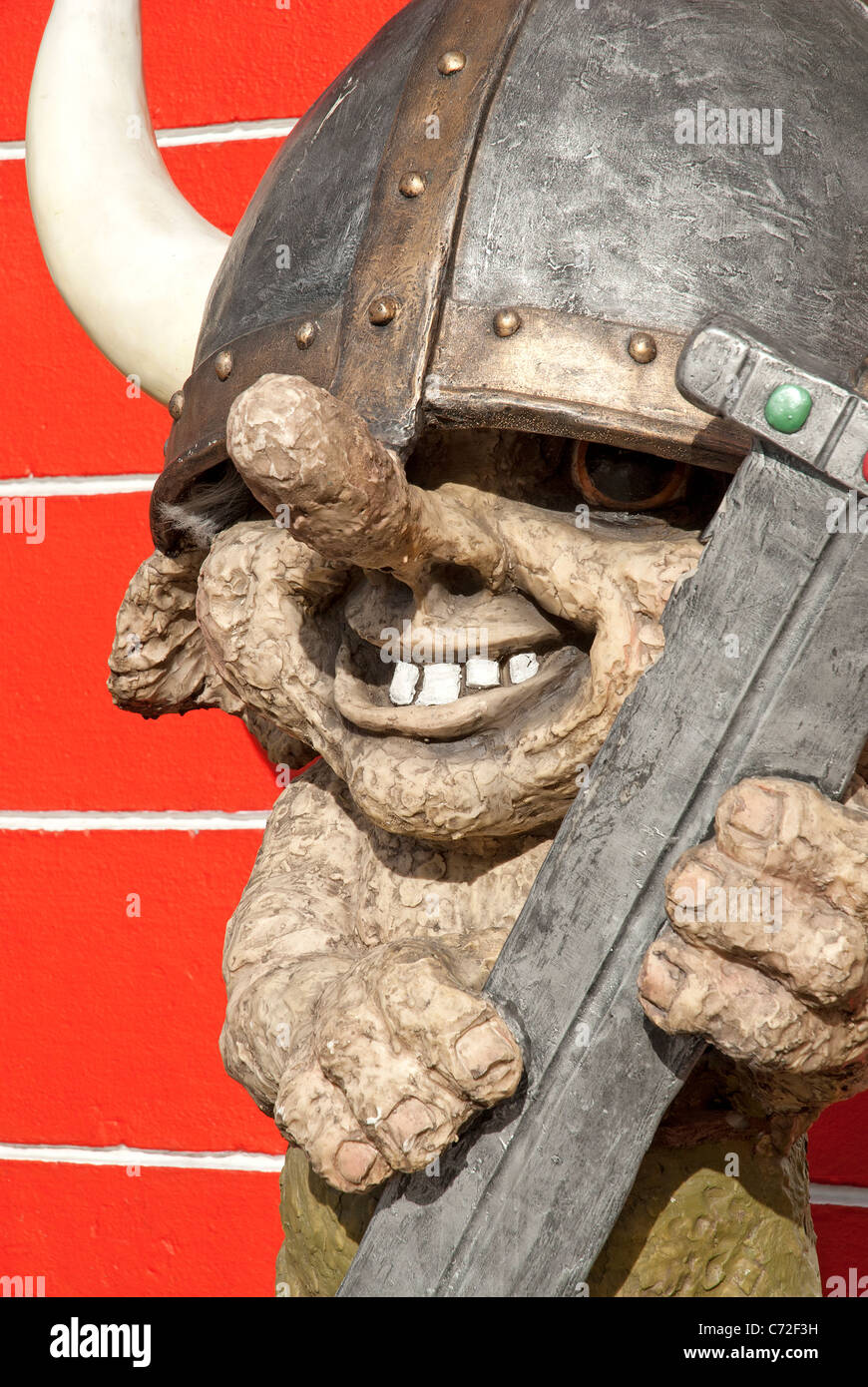 troll mythical viking figure in iceland Stock Photo
