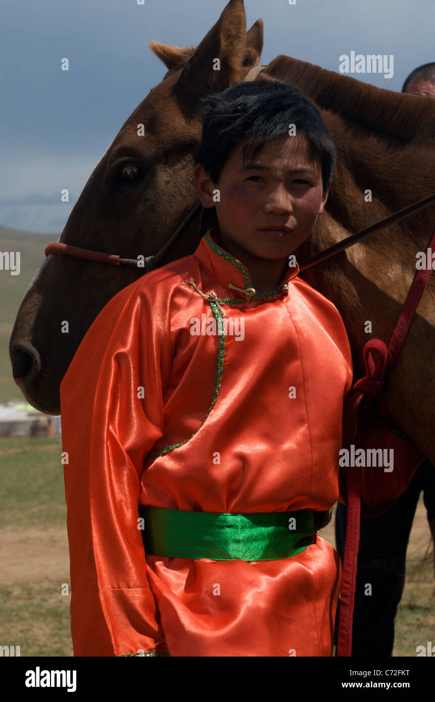 Boys horse racing at naadam hires stock photography and images Alamy