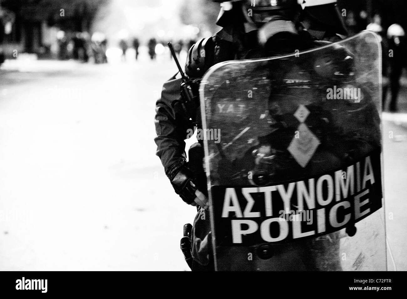University students people protest Black and White Stock Photos ...