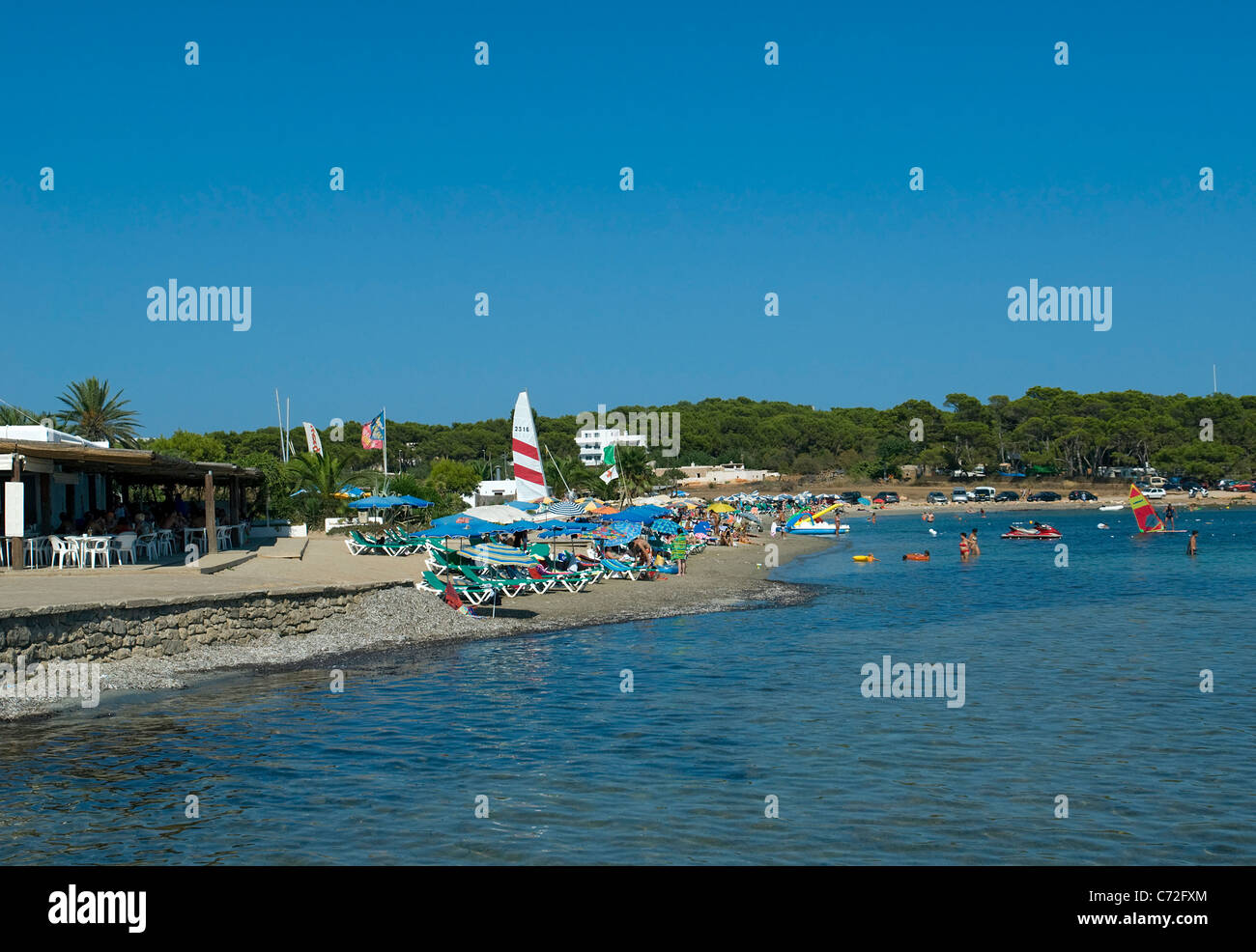 Beach at S'Argamassa, Ibiza, Balearics, Spain Stock Photo