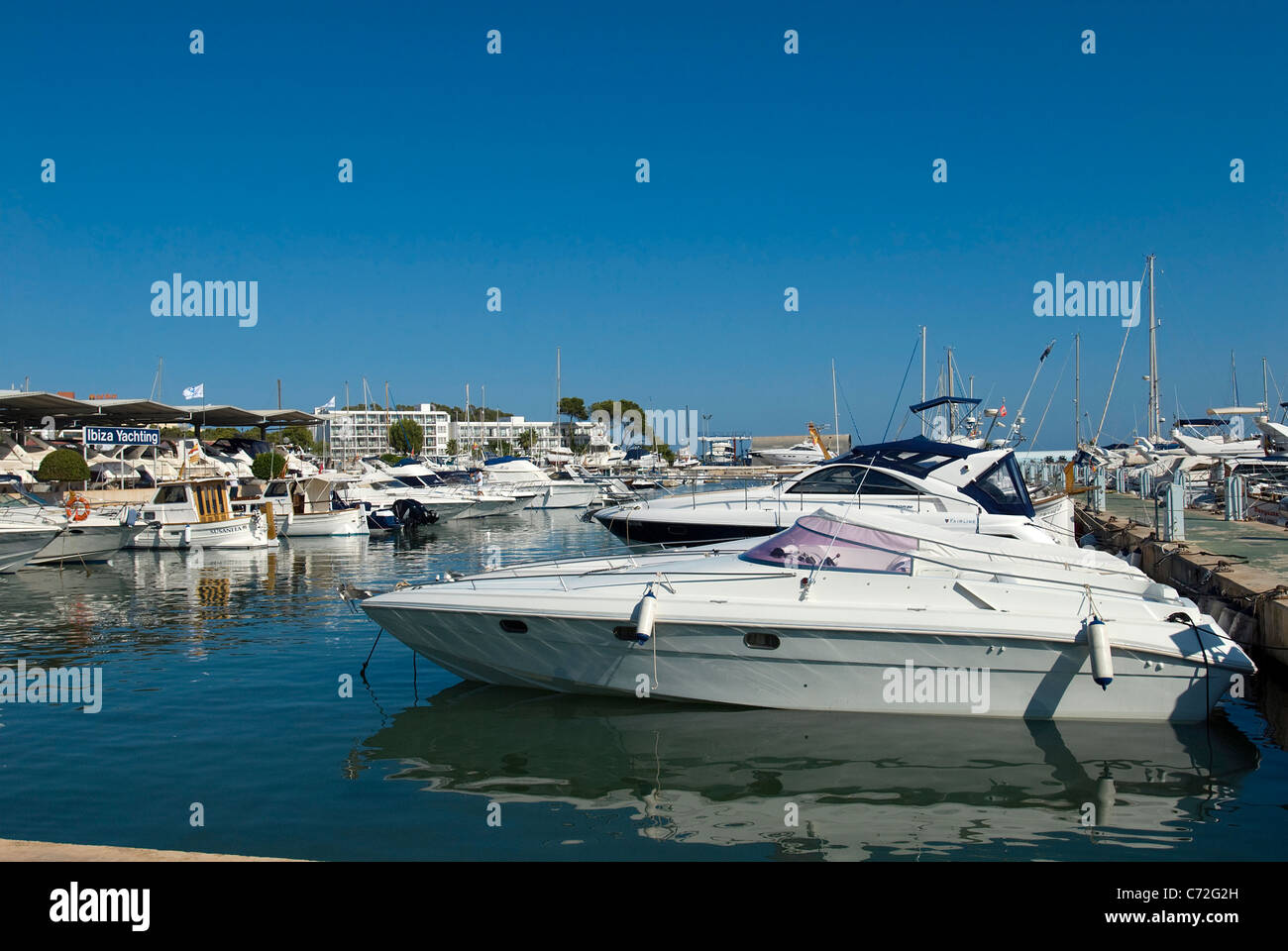 Marina at Santa Eulalia, Ibiza, Balearics, Spain Stock Photo