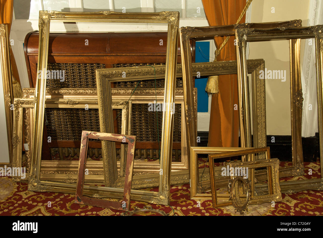 Stacked picture frames Stock Photo Alamy