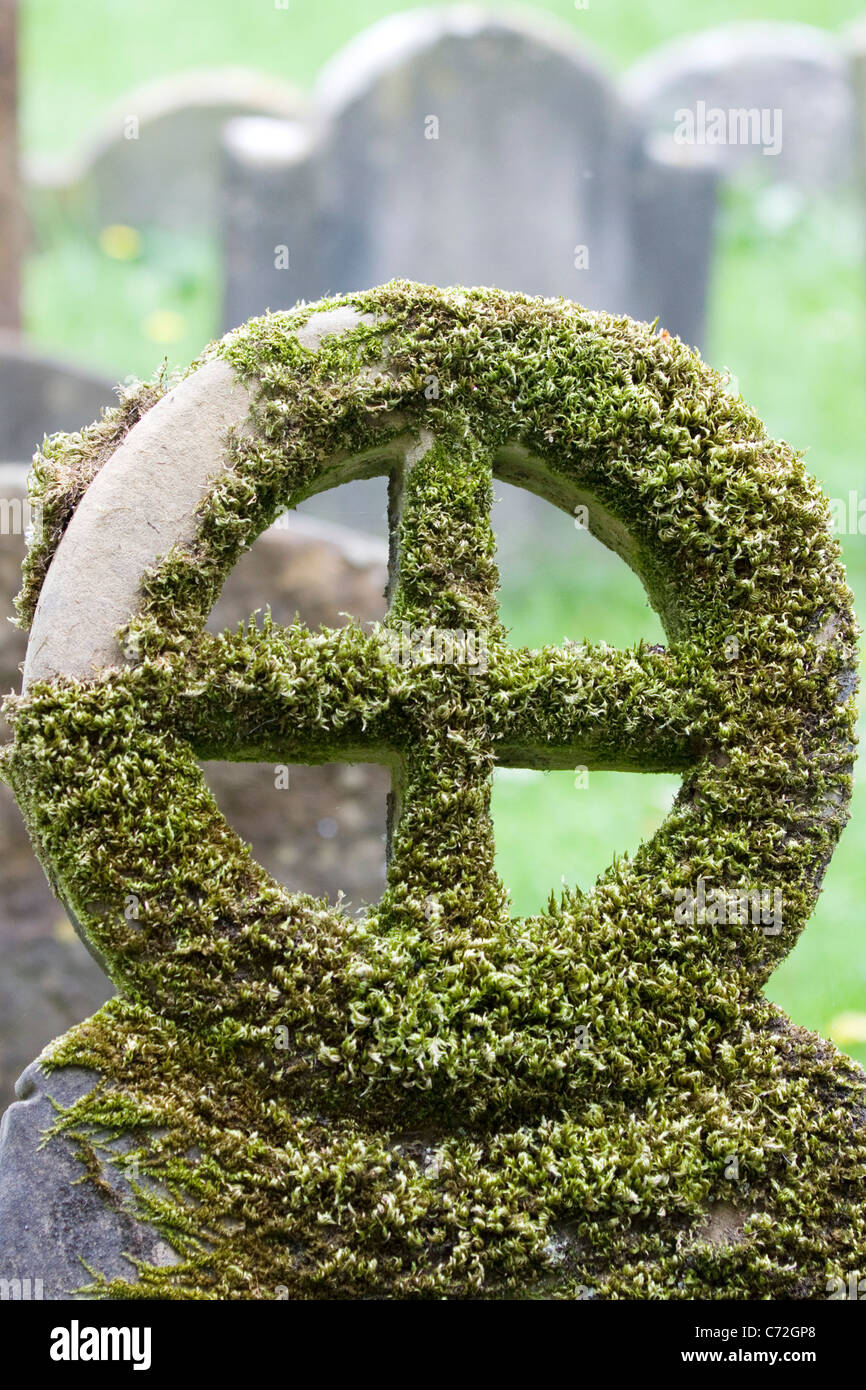 Stone Gravestones in a graveyard Stock Photo Alamy