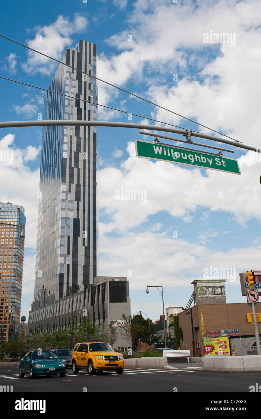 The Toren luxury condominium in Downtown Brooklyn in New York Stock