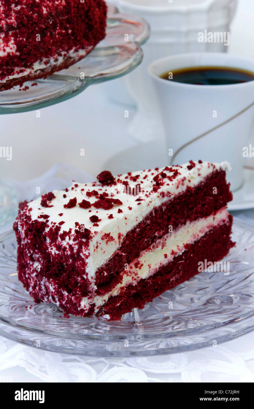 Red Velvet Cake Stock Photo - Alamy