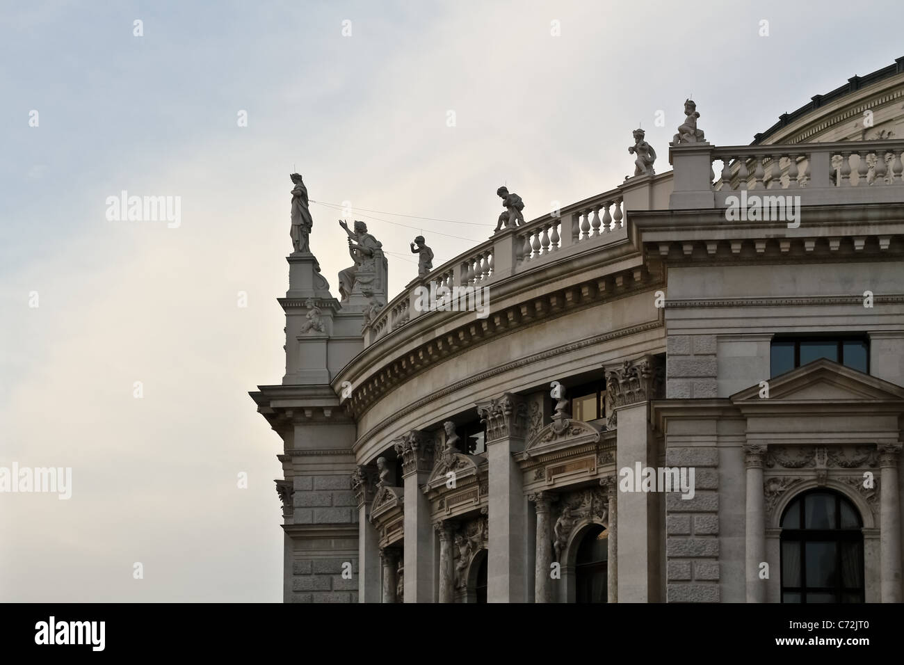 Right side of the most famous theater of german speaking countries Stock Photo