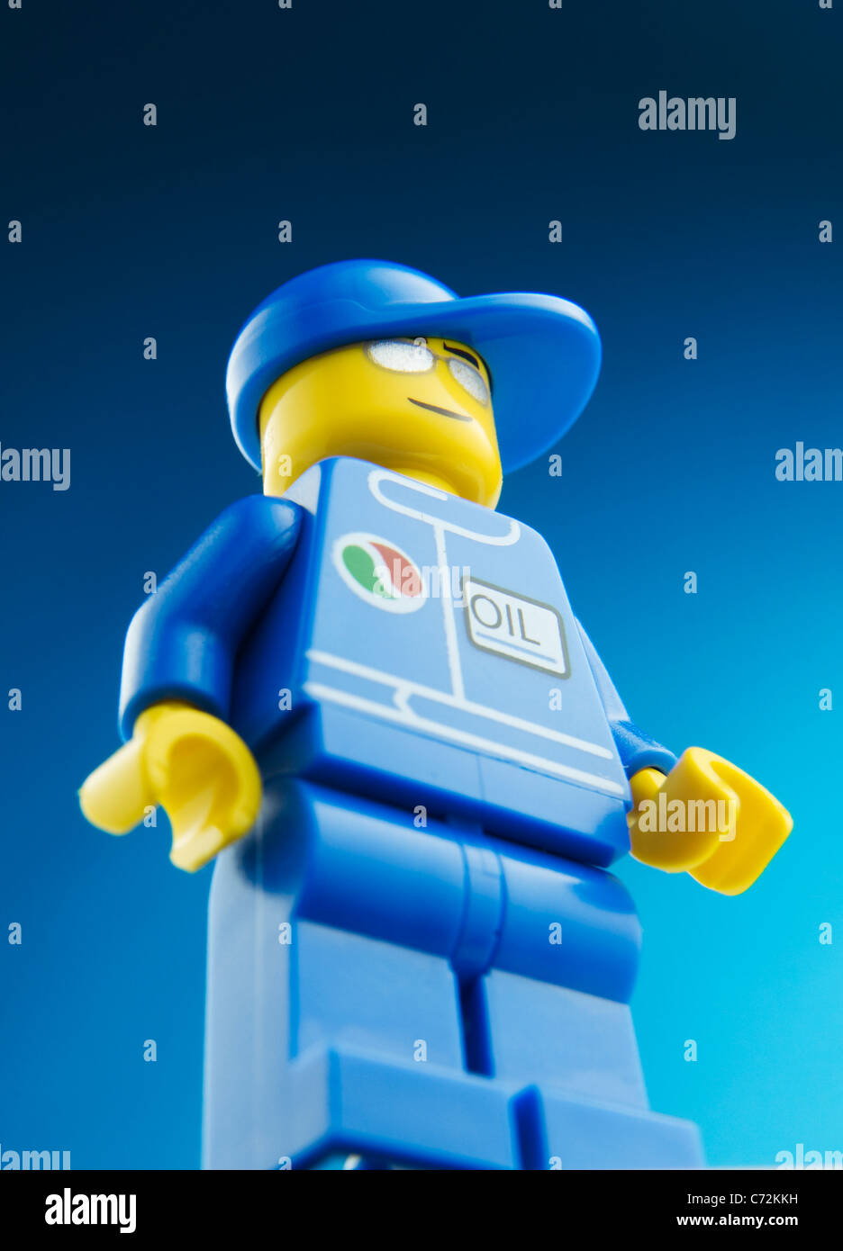 Lego man oil industry Stock Photo