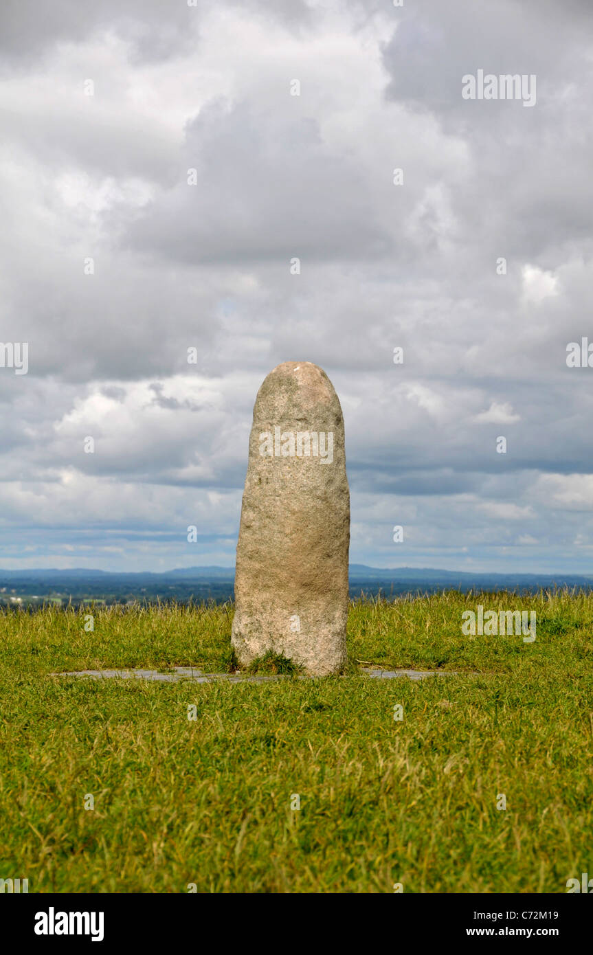 Lia Fail, Hill of Tara, County Meath, Ireland Stock Photo